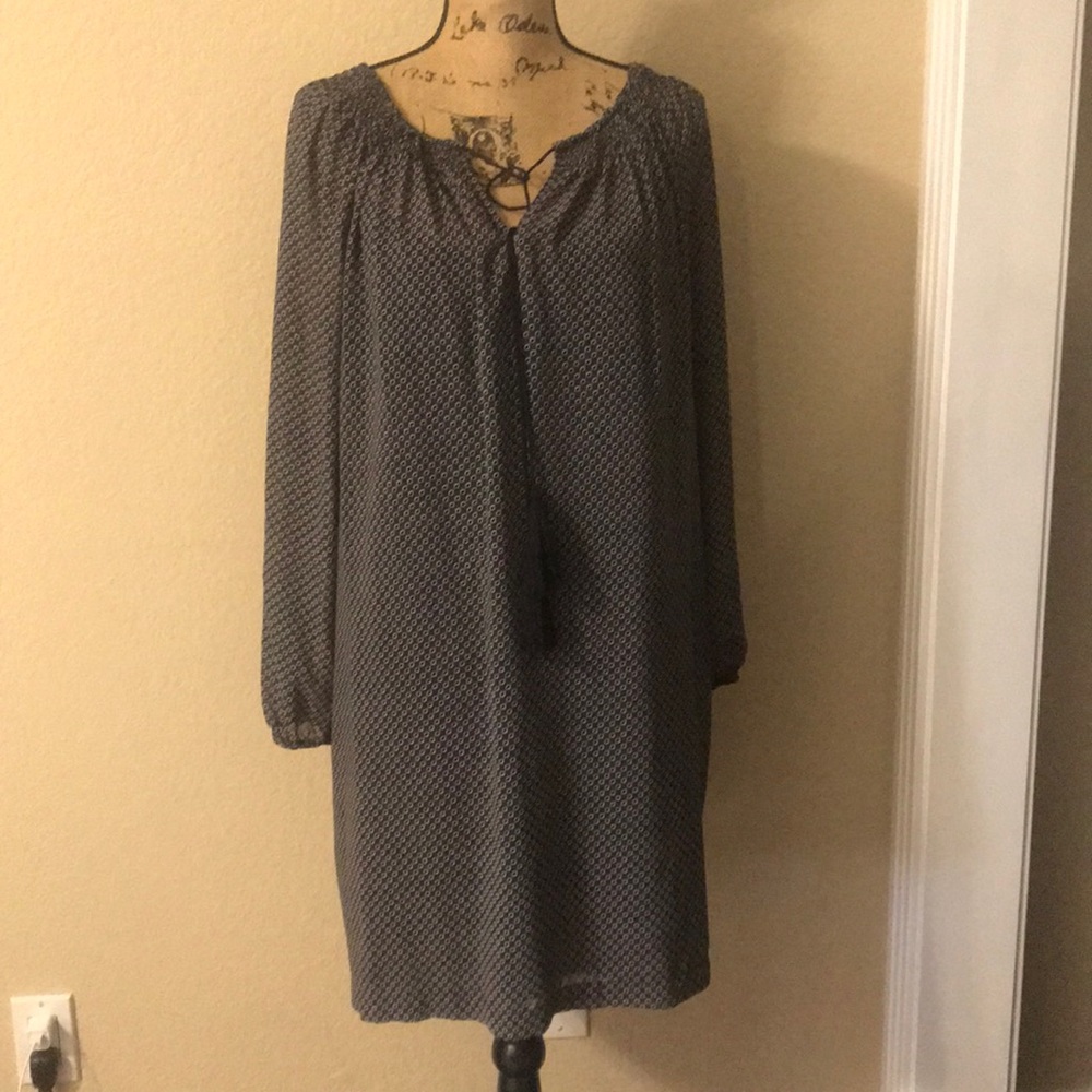 Long Sleeve Grey Dress